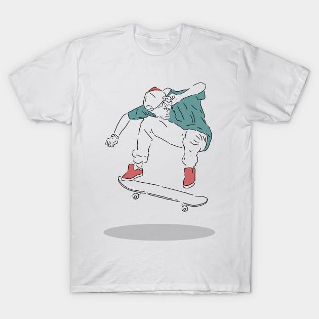 FREESTYLE SKATEBOARD T-Shirt by fflat hds